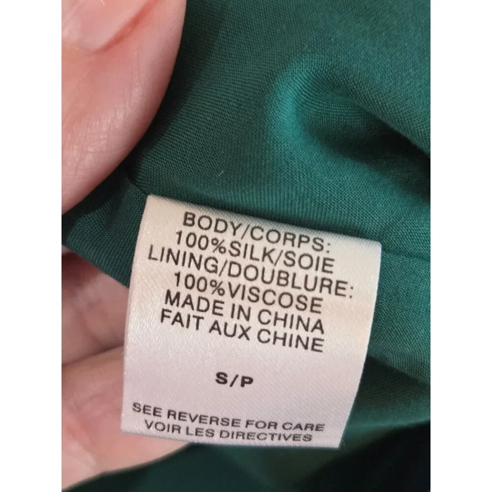 Cami NYC Jessica Leopard Print Silk Satin Midi Pencil Skirt Size S In Green - Picture 9 of 14